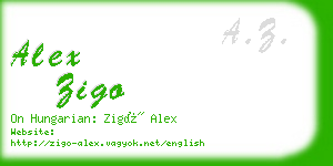alex zigo business card